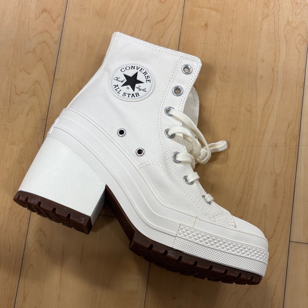 Converse Women's White Heeled Boots